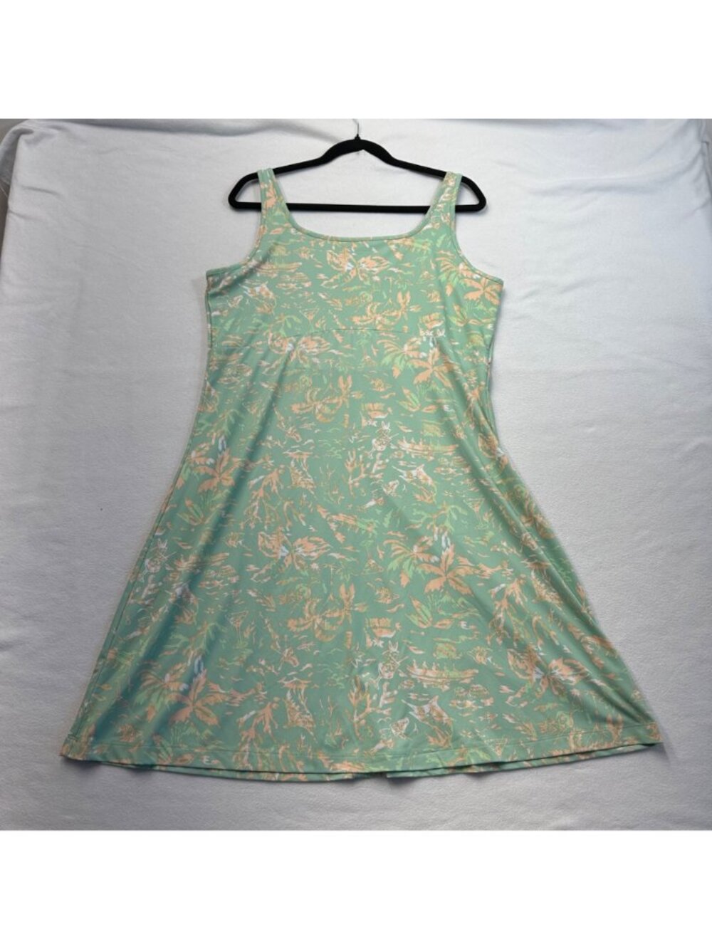 Columbia PFG Freezer Tank Dress Short Womens Size XL Tropical Hawaiian Print - Picture 3 of 10